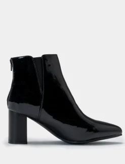 Donna Piazza Italia Donna|Tronchetti<Tronchetto a punta di vernice -