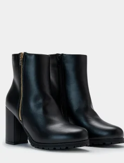 Donna Piazza Italia Donna|Tronchetti<Tronchetto con zip su entrambi i lati e fondo roccia -