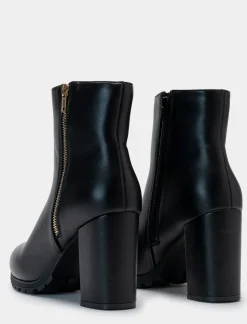 Donna Piazza Italia Donna|Tronchetti<Tronchetto con zip su entrambi i lati e fondo roccia -