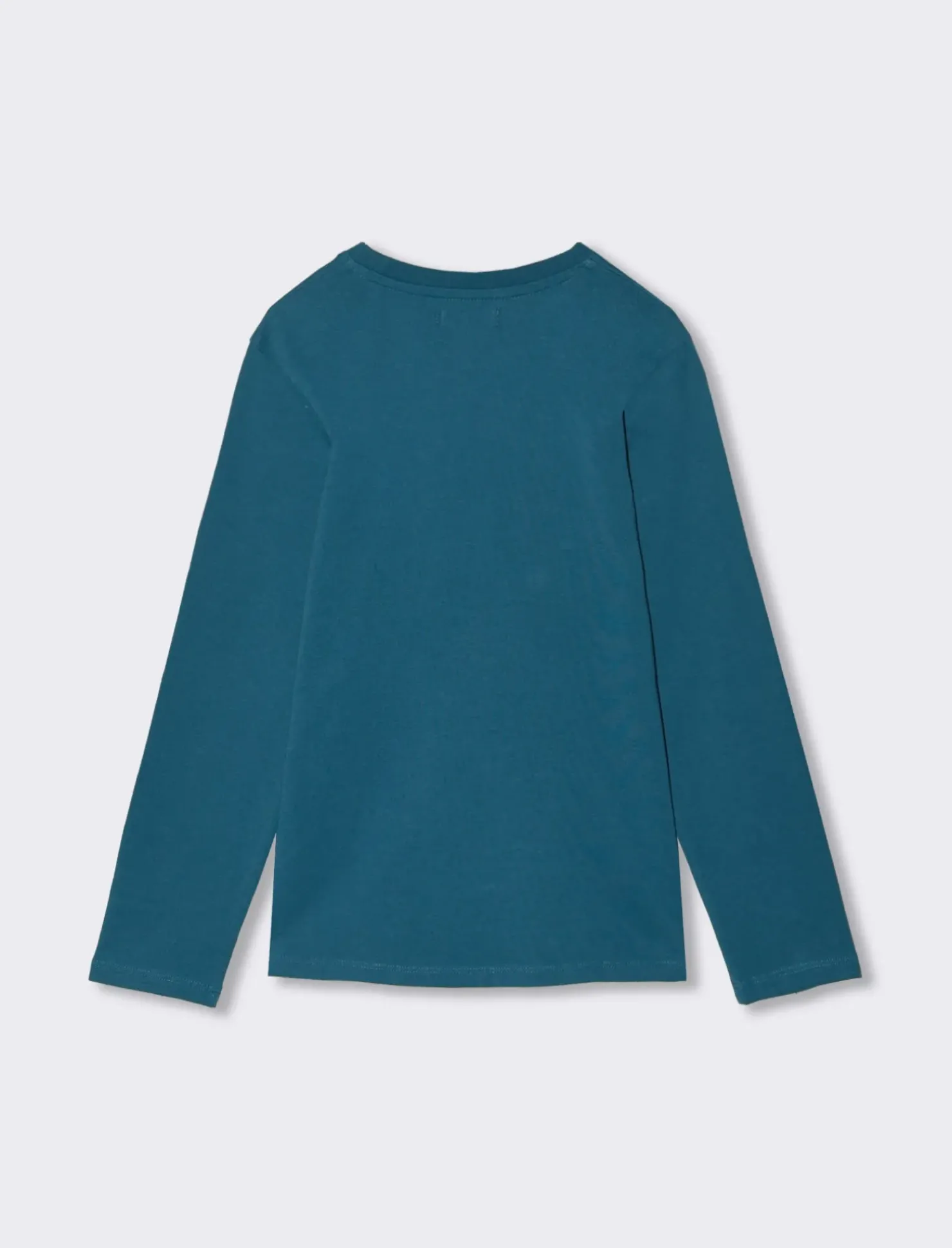 Piazza Italia T-shirt a manica lunga in cotone con stampa davanti - Ottanio Verde Flash Sale