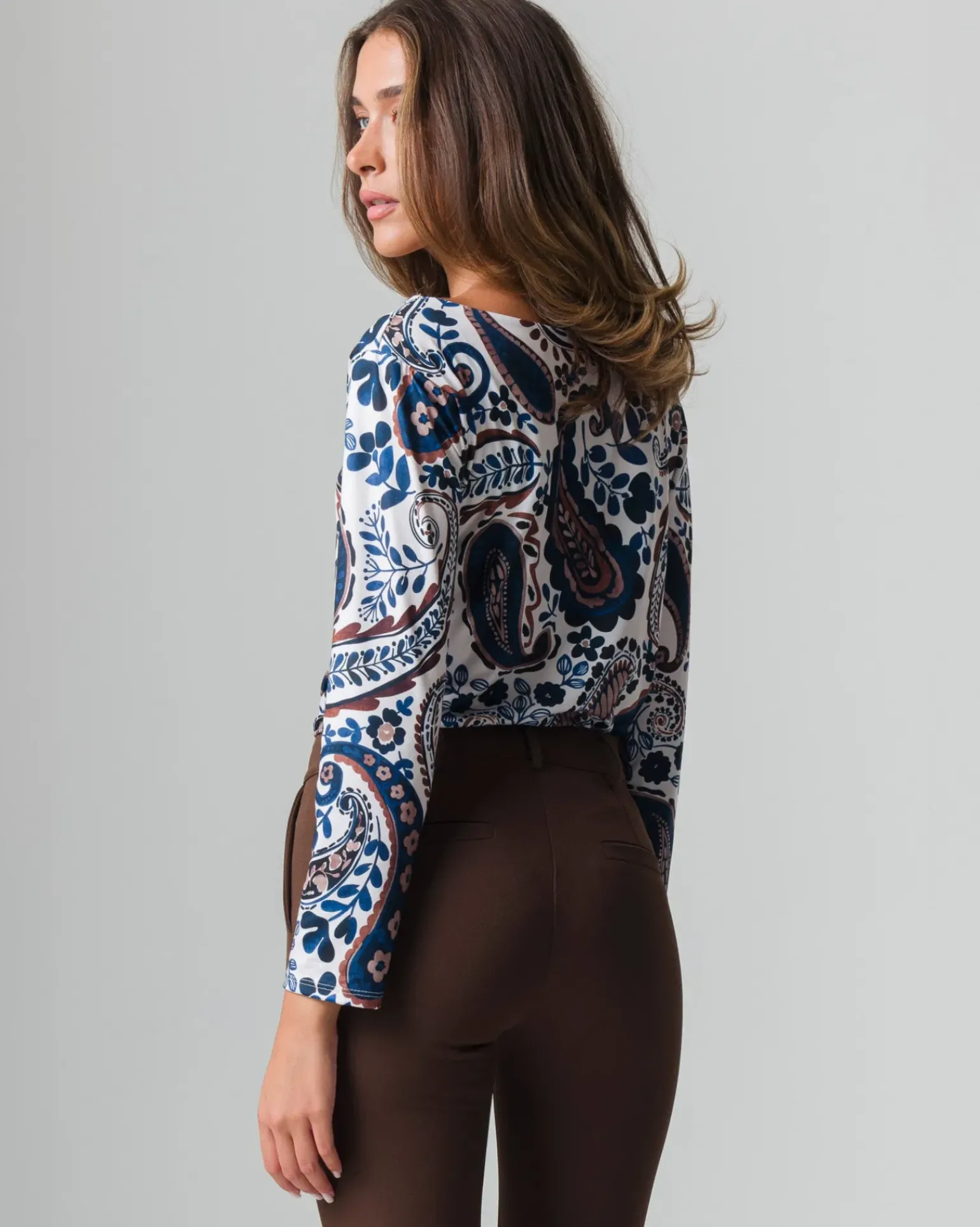 Donna Piazza Italia Donna|Maglieria<T-shirt a manica lunga stampata girocollo - var 2