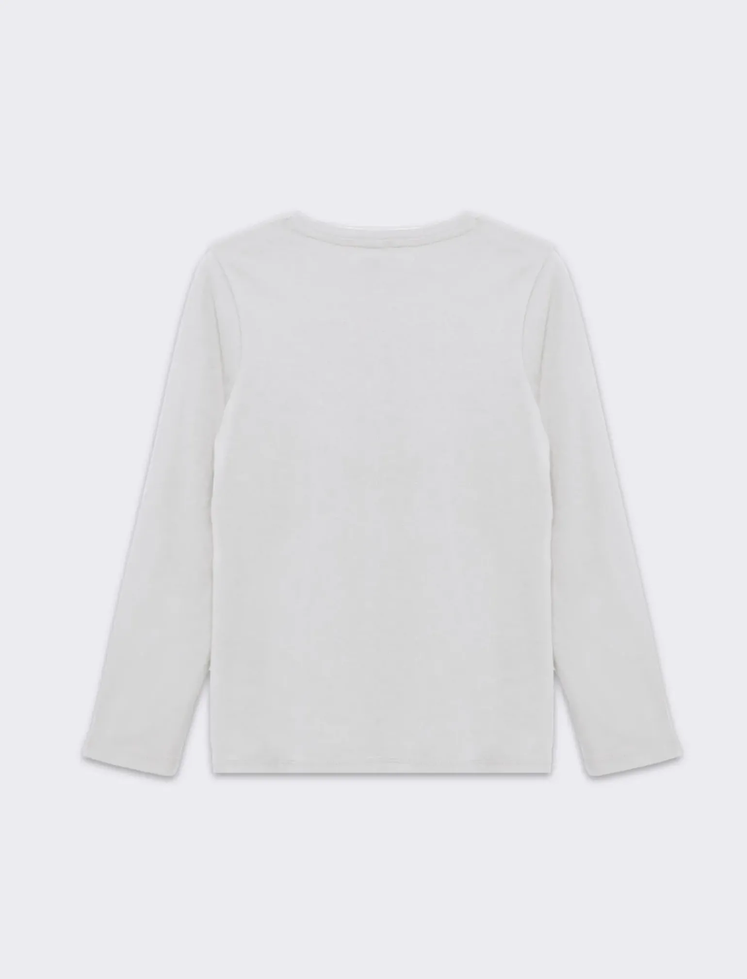 Piazza Italia Bambina|T-Shirt E Top<T-SHIRT BAMBINA MANICA LUNGA CON STAMPA - Bianco sporco