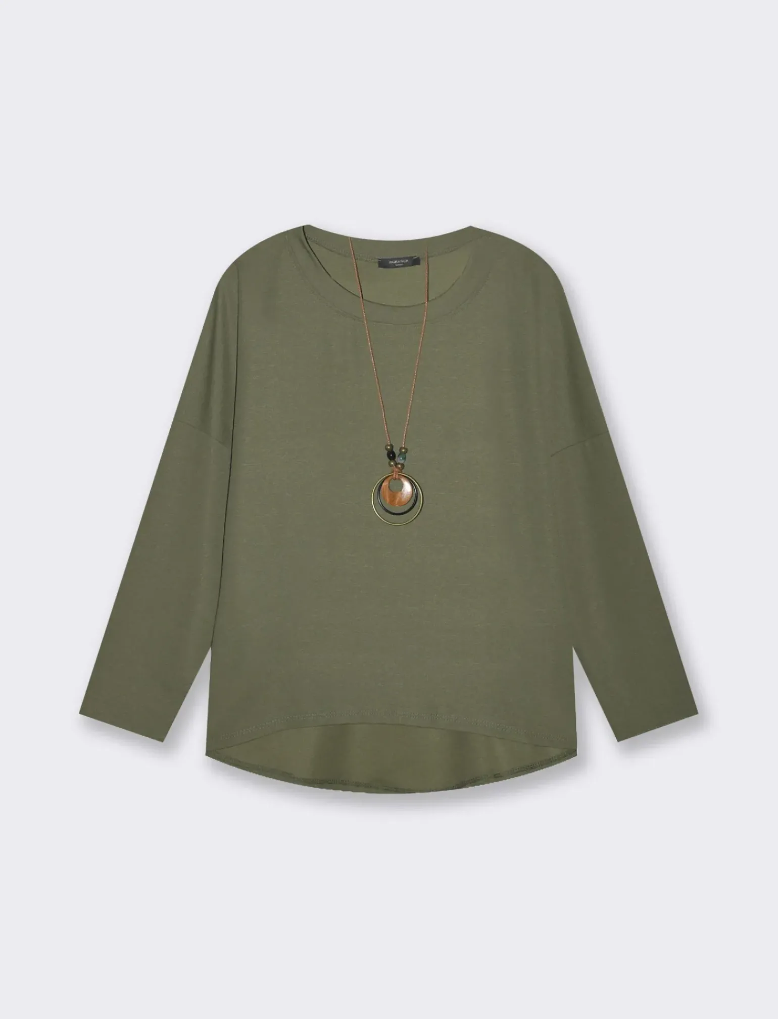 Donna Piazza Italia Donna|Maglieria<T-shirt basica manica lunga giro collo da donna - Ve.milit.