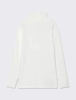 Piazza Italia Bambina|T-Shirt E Top<T-shirt collo alto in cotone elasticizzato con borchie adesive - sporco