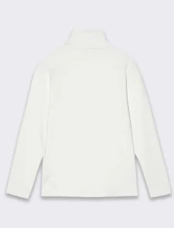 Piazza Italia T-Shirt E Top|T-Shirt E Top<T-shirt collo alto in tessuto interlock da bambina - Bianco