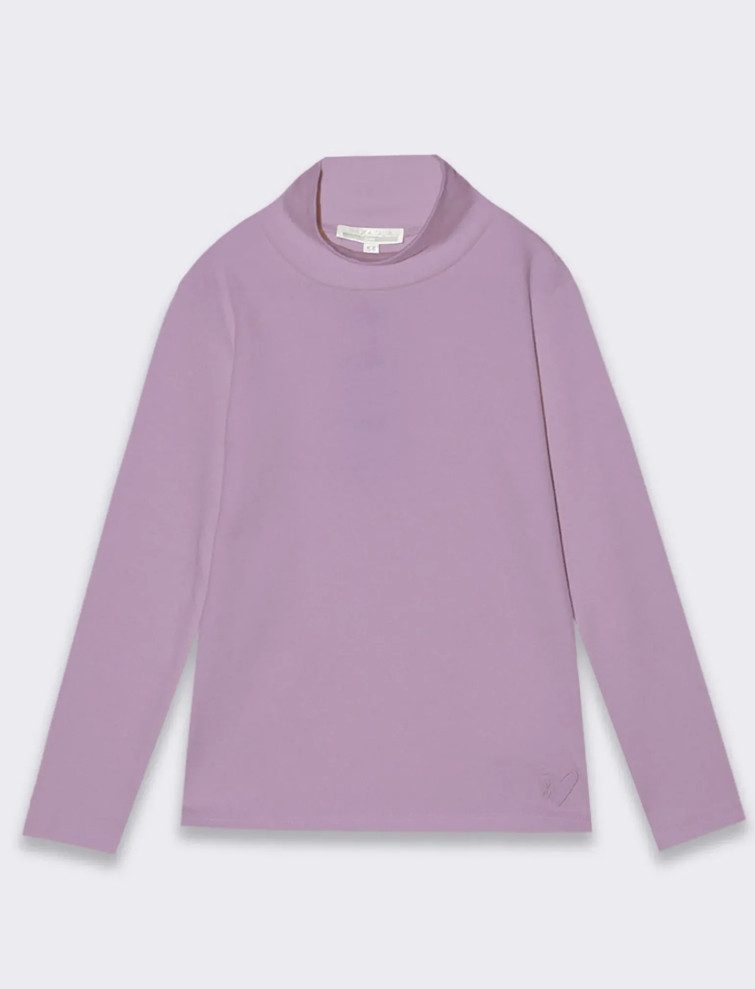 Piazza Italia T-Shirt E Top|T-Shirt E Top<T-shirt collo alto in tessuto interlock da bambina - Lilla