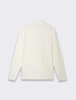 Uomo Piazza Italia Polo E T-Shirt<T-shirt collo alto maniche lunghe slim fit - latte