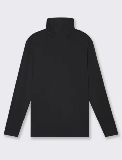 Uomo Piazza Italia Polo E T-Shirt<T-shirt collo alto maniche lunghe slim fit -