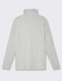 Uomo Piazza Italia Uomo|Polo E T-Shirt<T-shirt collo alto maniche lunghe slim fit - mel.