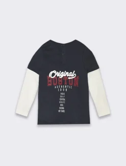 Piazza Italia T-Shirt E Top<T-shirt con doppia manica e stampaÂ  -