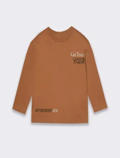 Piazza Italia Neonato|T-Shirt E Top<T-shirt con grande stampa sul dietro - tabacco