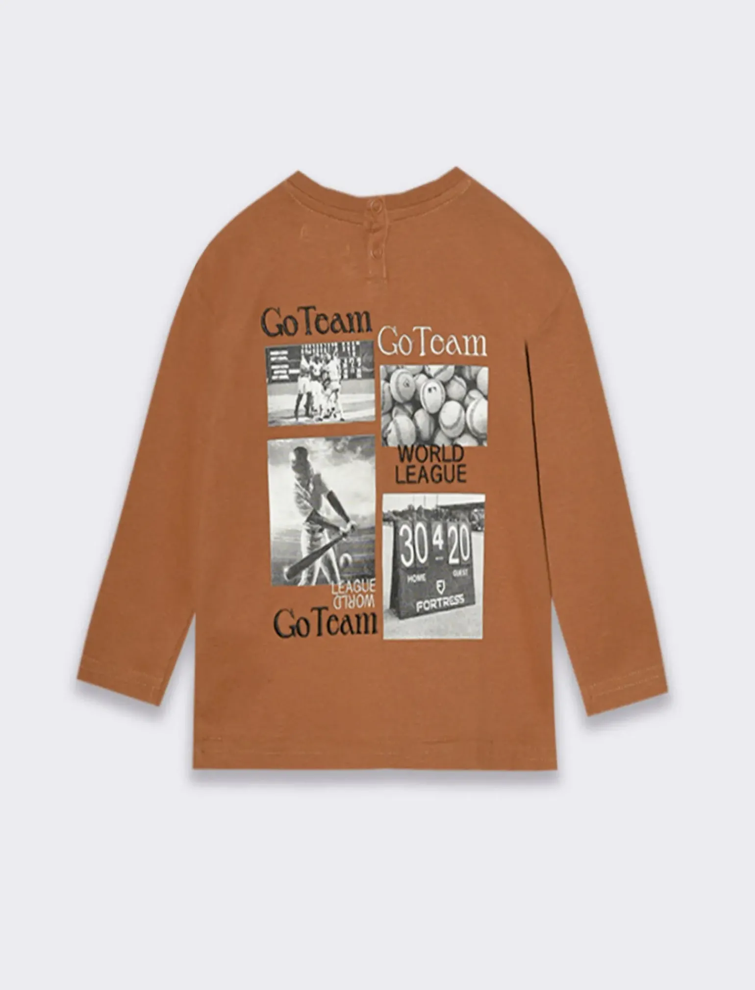 Piazza Italia Neonato|T-Shirt E Top<T-shirt con grande stampa sul dietro - tabacco