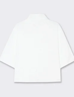 Donna Piazza Italia T-Shirt E Top<T-shirt con manica a 3/4 - Bianco latte