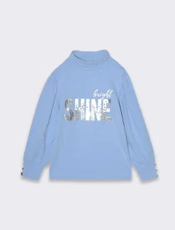 Piazza Italia Bambina|T-Shirt E Top<T-shirt con ricamo frontale e paillettes -