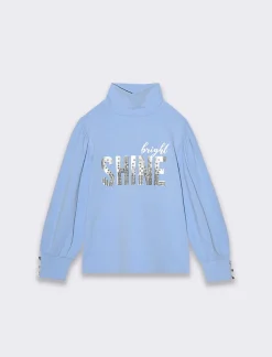 Piazza Italia Bambina|T-Shirt E Top<T-shirt con ricamo frontale e paillettes -