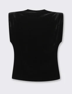 Donna Piazza Italia T-Shirt E Top<Tshirt con spalline in paillettes -