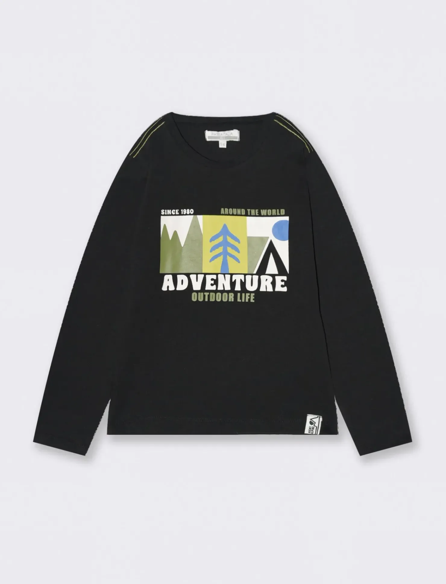 Piazza Italia T-shirt con stampa frontale - Nero Cheap