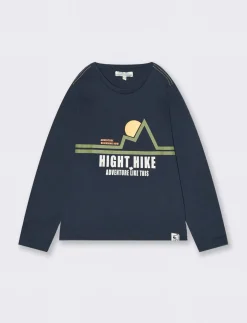 Bambino Piazza Italia Bambino|Maglieria<T-shirt con stampa frontale - Blu