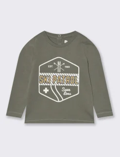 Piazza Italia Neonato|T-Shirt E Top<T-shirt con stampaÂ in jersey peach - Verde militare