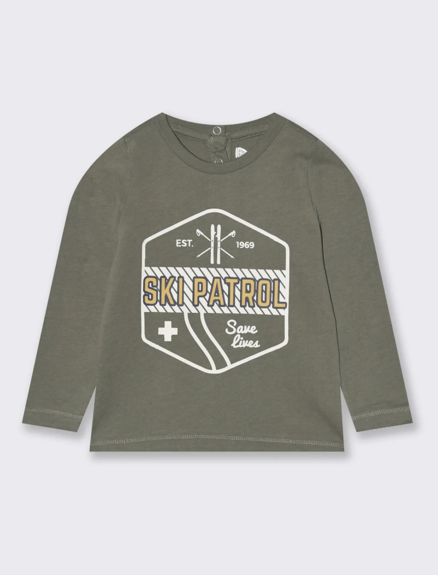 Piazza Italia Neonato|T-Shirt E Top<T-shirt con stampa in jersey peach - Verde militare