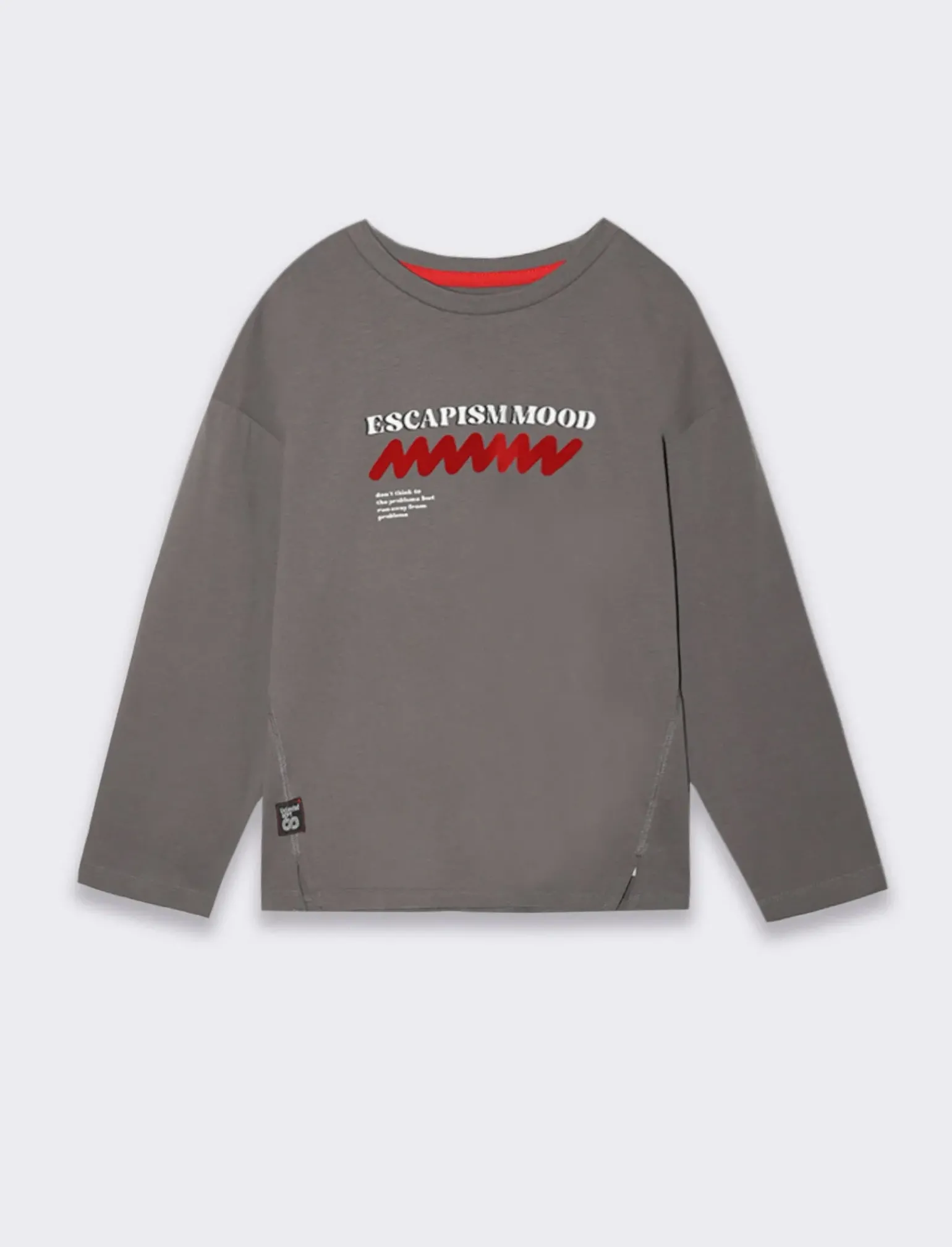 Bambino Piazza Italia Bambino|Maglieria<T-shirt con tagli frontali da bambino - antracite