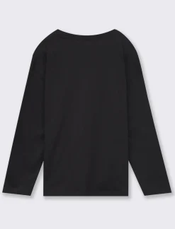 Piazza Italia Bambina|T-Shirt E Top<T-shirt con tagli obliqui e spacchetti sul davanti con stampa frontale effetto metallico -