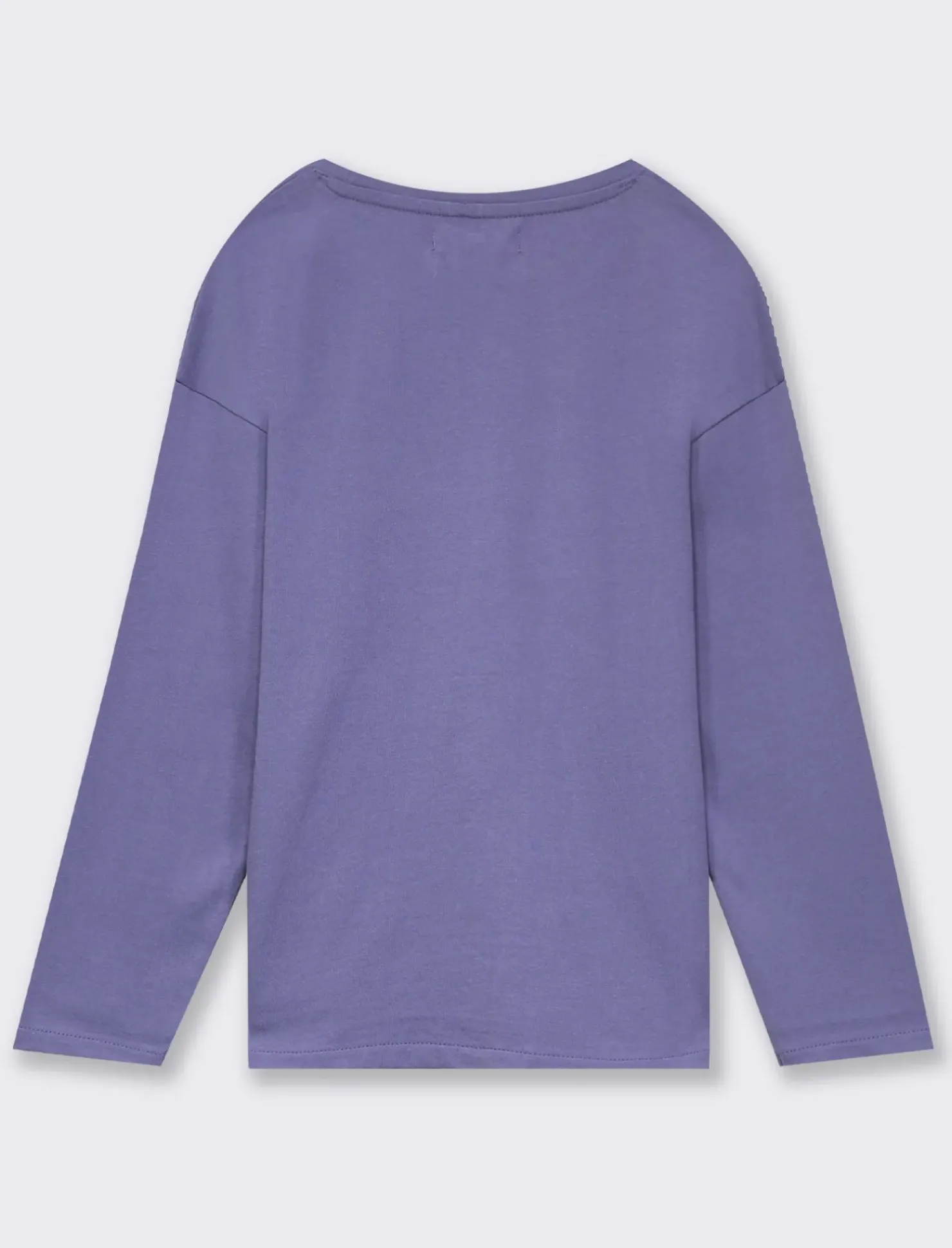 Piazza Italia T-shirt con tagli obliqui e spacchetti sul davanti con stampa frontale effetto metallico - Blu Best Sale