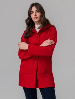 Donna Piazza Italia Donna|Maglieria<T-shirt crop manica lunga con mezzo collo lavorazione a coste strette - Avorio