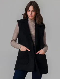 Donna Piazza Italia Donna|Maglieria<T-shirt crop manica lunga con mezzo collo lavorazione a coste strette - Grigio tortora