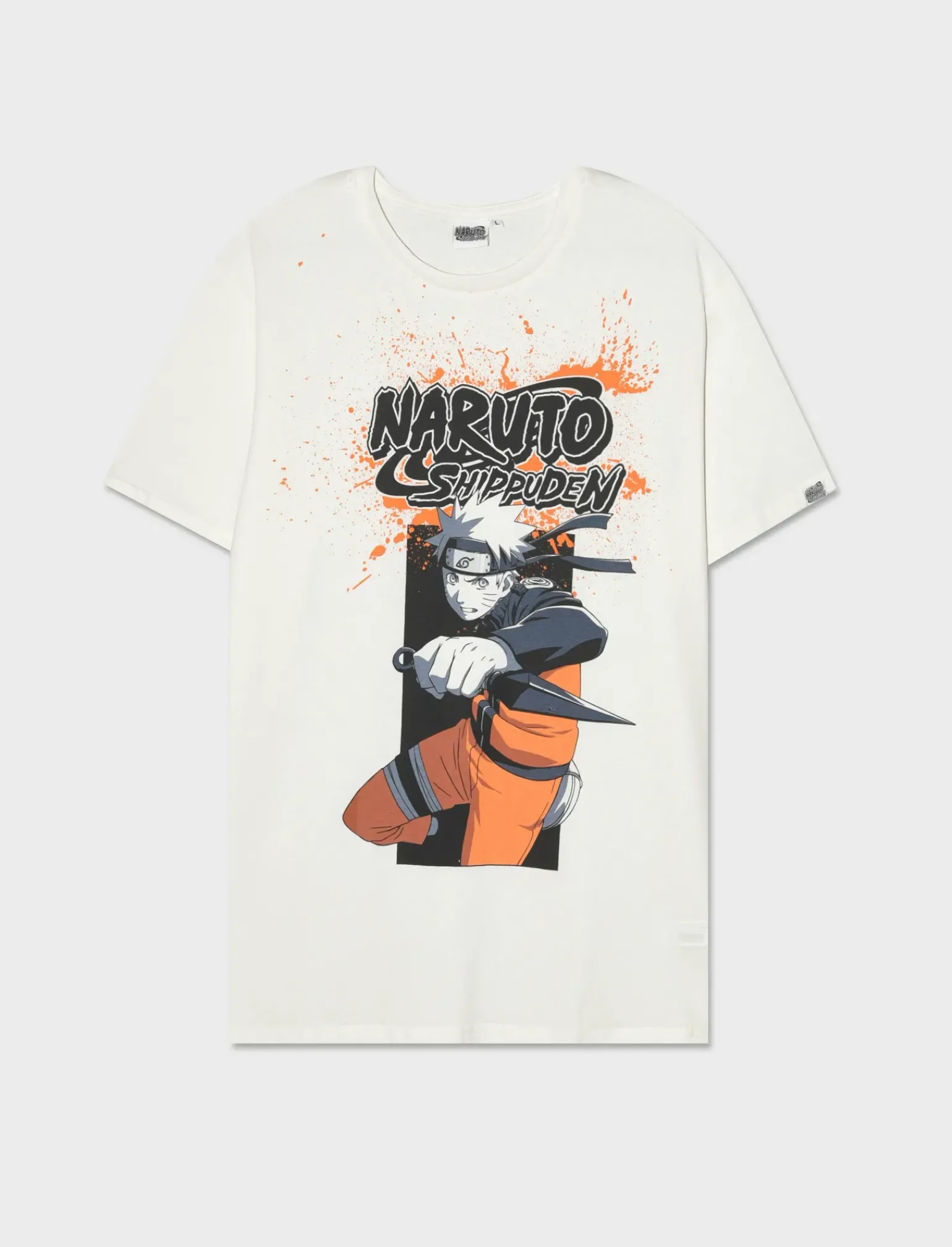 Uomo Piazza Italia Uomo|Polo E T-Shirt<T-shirt girocollo con stampa NARUTO License - sporco