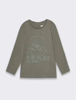 Piazza Italia Neonato|T-Shirt E Top<T-shirt girocollo con stampa a rilievo -