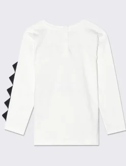 Piazza Italia Neonato|T-Shirt E Top<T-shirt girocollo con stampa frontale e applicazioni - panna