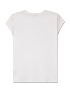Donna Piazza Italia Donna|T-Shirt E Top<T-shirt girocollo in cotone con stampa e applicazione cordoncino, vestibilità regular - var 3