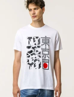 Uomo Piazza Italia Uomo|Polo E T-Shirt<T-shirt girocollo maniche corte regular fit college inspiration -