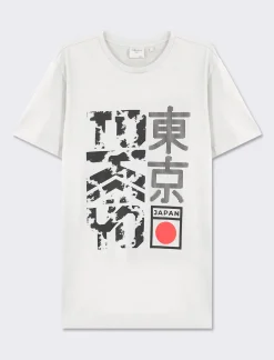 Uomo Piazza Italia Uomo|Polo E T-Shirt<T-shirt girocollo maniche corte regular fit college inspiration -