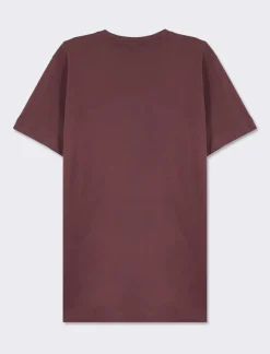 Uomo Piazza Italia Uomo|Polo E T-Shirt<T-shirt girocollo maniche corte regular fit college inspiration - Bordeaux