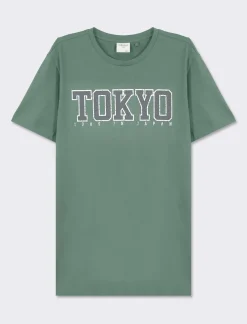 Uomo Piazza Italia Uomo|Polo E T-Shirt<T-shirt girocollo maniche corte regular fit college inspiration -