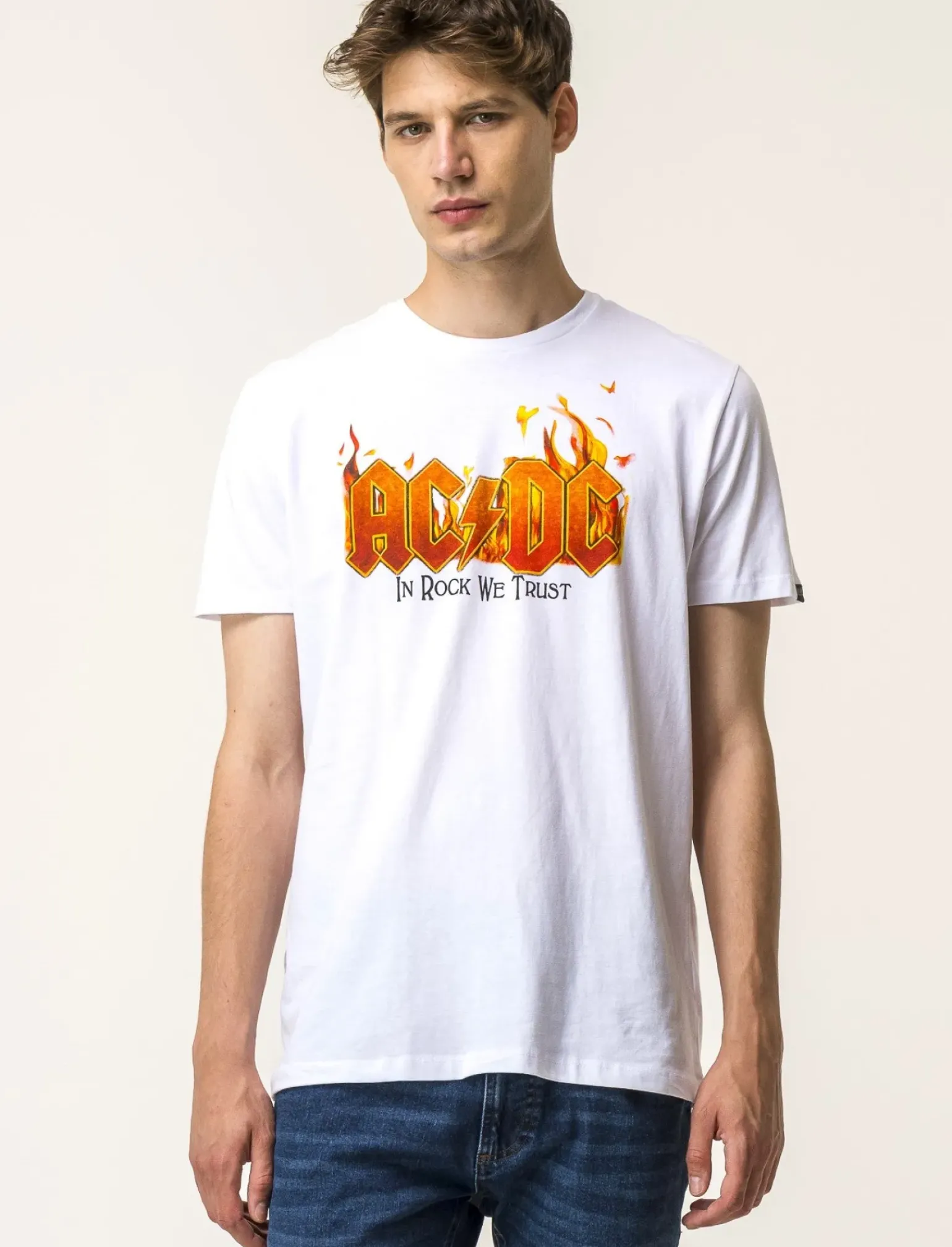 Uomo Piazza Italia Uomo|Polo E T-Shirt<T-shirt girocollo maniche corte regular fit con stampa GORILLAZ License -