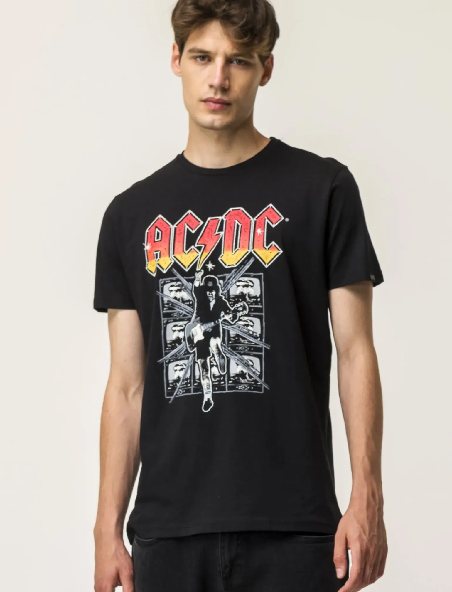 Uomo Piazza Italia Uomo|Polo E T-Shirt<T-shirt girocollo maniche corte regular fit con stampa GORILLAZ License -