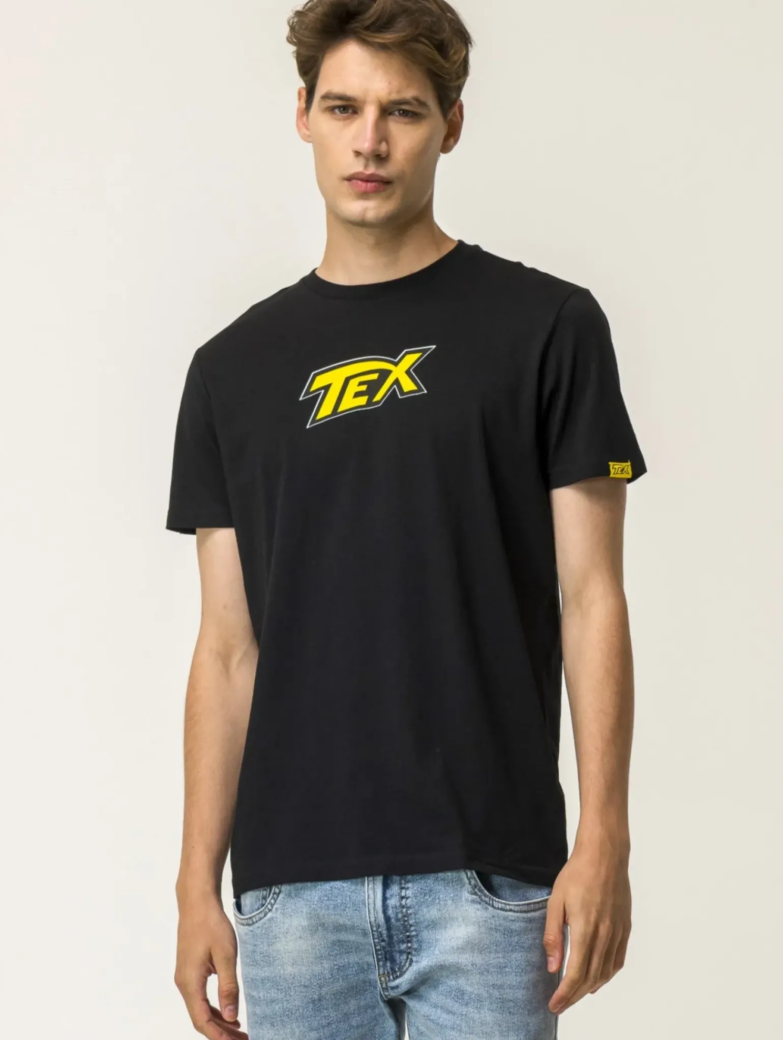 Uomo Piazza Italia Uomo|Polo E T-Shirt<T-shirt girocollo maniche corte regular fitcon TEX WILLER License -