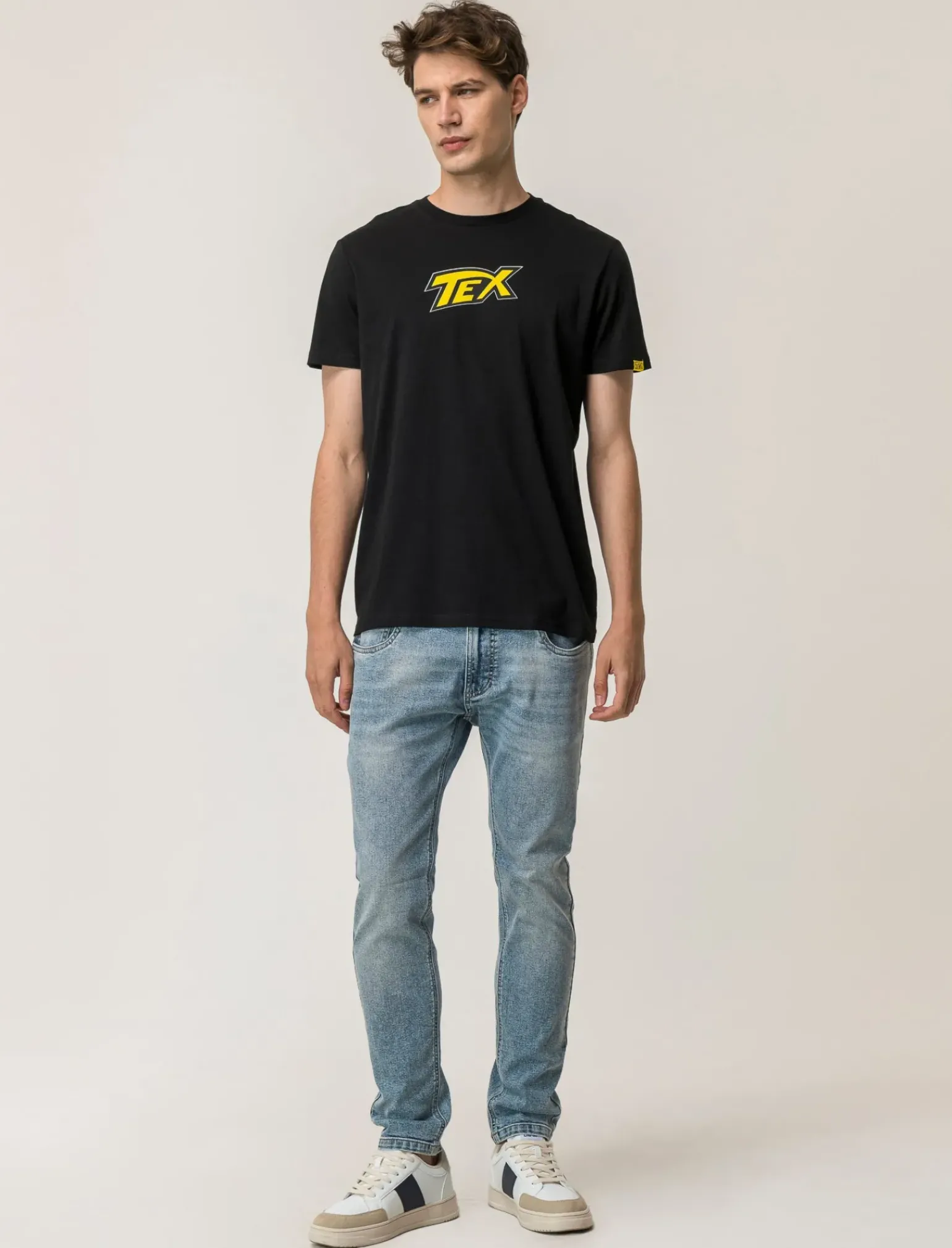 Uomo Piazza Italia Uomo|Polo E T-Shirt<T-shirt girocollo maniche corte regular fitcon TEX WILLER License -