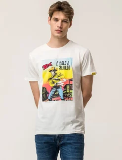 Uomo Piazza Italia Uomo|Polo E T-Shirt<T-shirt girocollo maniche corte regular fitcon TEX WILLER License - sporco