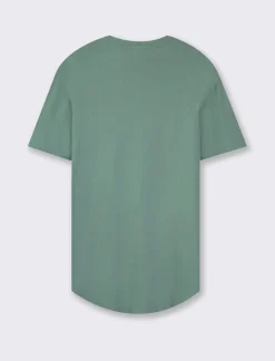 Uomo Piazza Italia Uomo|Polo E T-Shirt<T-shirt girocollo maniche corte loose fit in jersey misto viscosa con fondo stondato -