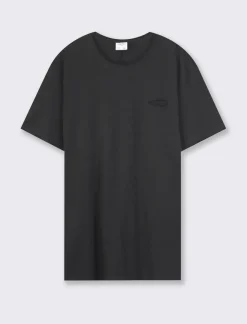 Uomo Piazza Italia Uomo|Polo E T-Shirt<T-shirt girocollo maniche corte loose fit in jersey slub puro cotone -