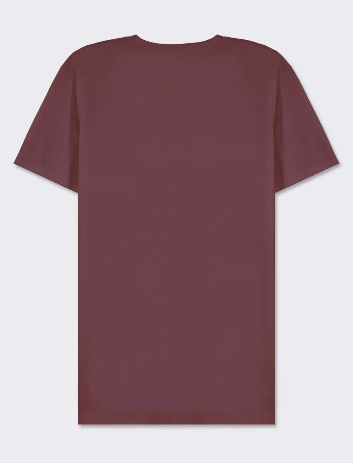 Piazza Italia T-shirt girocollo maniche corte regular fit in jersey puro cotone - Bordeaux Rosso Sale