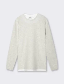 Uomo Piazza Italia Uomo|Polo E T-Shirt<T-shirt girocollo maniche lunghe regular fit - mel.