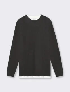 Uomo Piazza Italia Uomo|Polo E T-Shirt<T-shirt girocollo maniche lunghe regular fit -