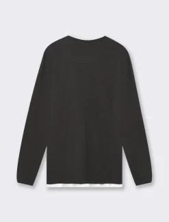 Uomo Piazza Italia Uomo|Polo E T-Shirt<T-shirt girocollo maniche lunghe regular fit -