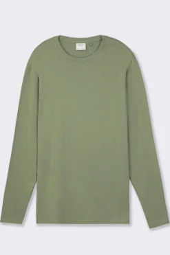 Uomo Piazza Italia Uomo|Polo E T-Shirt<T-shirt girocollo slim fit in jersey - salvia