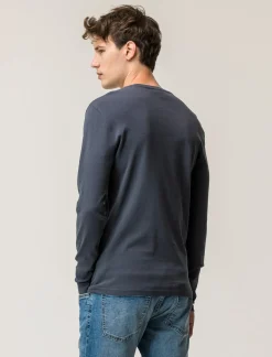 Uomo Piazza Italia Uomo|Polo E T-Shirt<T-shirt girocollo slim fit in jersey - Avion